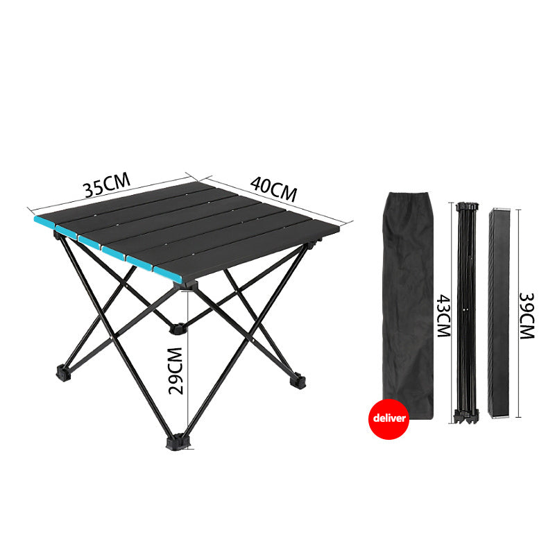 Folding Portable Camping Table - Ultralight Aluminum Collapsible Table for Outdoor and Indoor Use