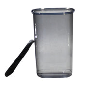 Set of three Lavish Kitchen Isle square food storage containers in 550ml, 1.2L, and 1.75L with clear lids, ideal for kitchen storage.