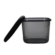 Set of three square Lavish Kitchen Isle food storage containers in 550ml, 1.2L, and 1.75L sizes, with clear lids for easy visibility.