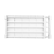 Lavish Kitchen Isle adjustable extendable wardrobe closet divider rack with shelving for easy organization and installation.
