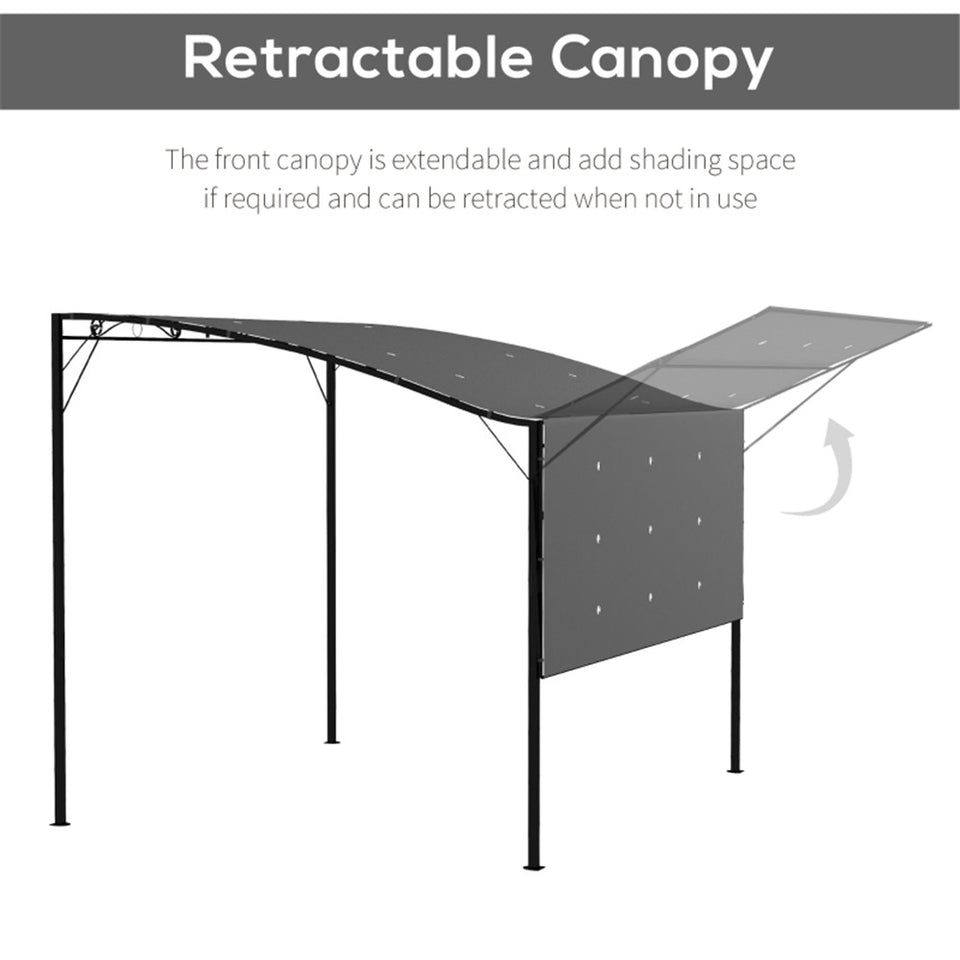 Adjustable UV & Water-Resistant Gazebo with Canopy and Steel Frame for Patio, Camping, and Outdoor Events