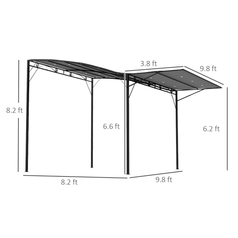 Adjustable UV & Water-Resistant Gazebo with Canopy and Steel Frame for Patio, Camping, and Outdoor Events