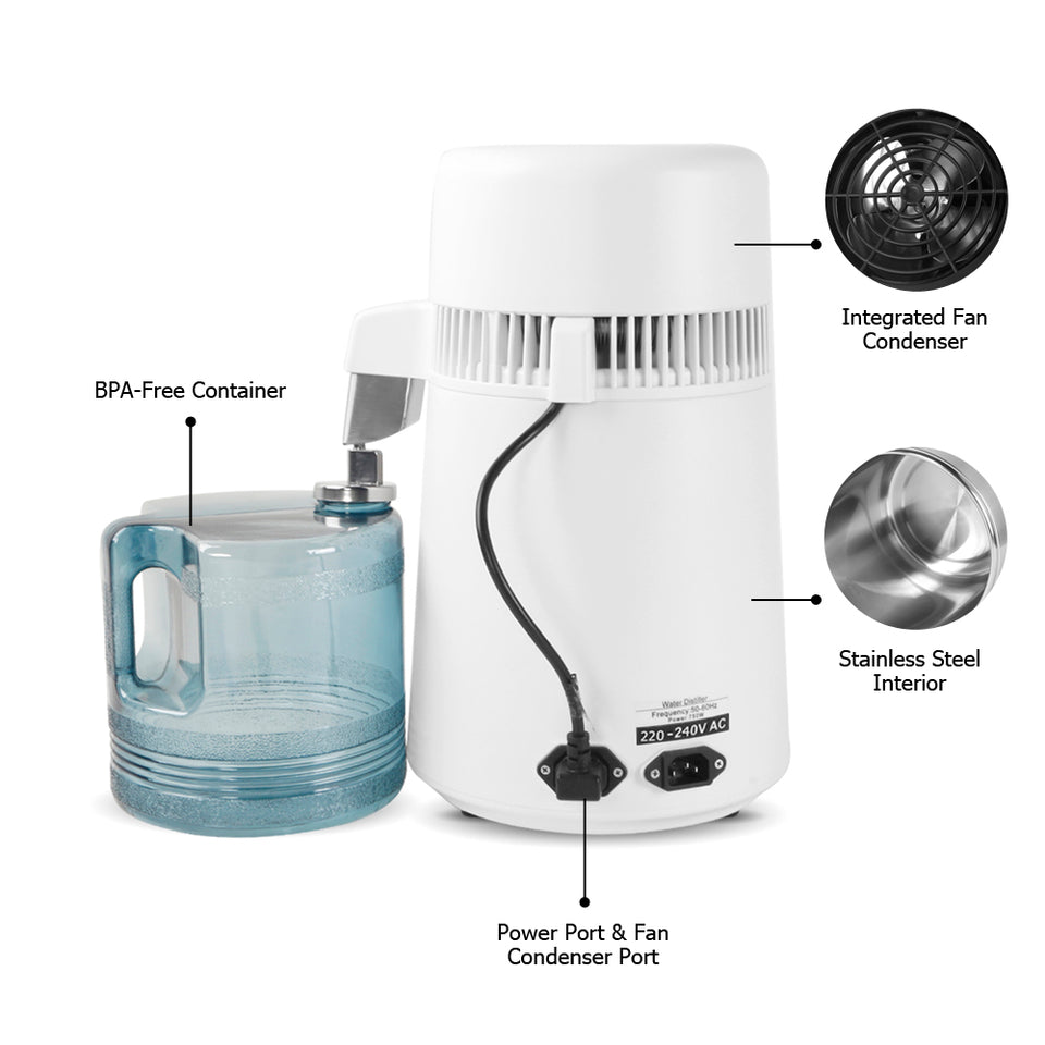 4L Countertop Home Water Distiller Machine