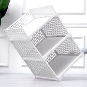 White Wardrobe Drawer Storage Cabinet Clothes Wardrobe Stackable Storage Box