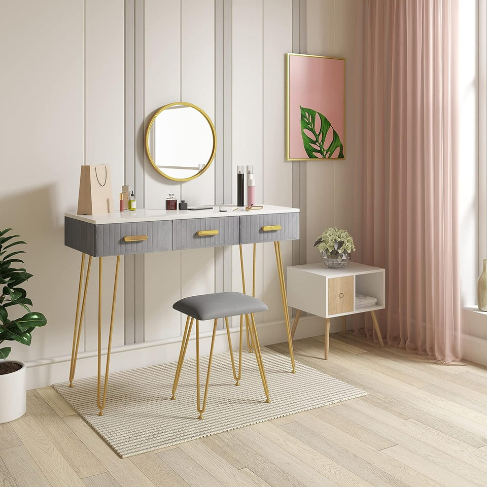 Dressing Table /Makeup Table- Grey