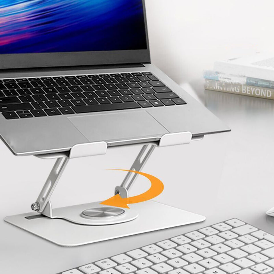 360° Metal Portable Laptop Tablet Stand Adjustable Holder For Desk Office Home 44 lbs Load Capacity