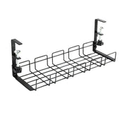 Lavish Kitchen Isle under desk cable tray and wire cord organizer, easy to install without drilling for tidy workspace storage