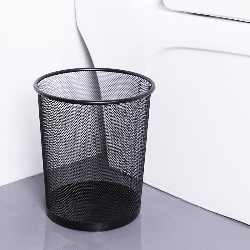 Small metal mesh waste paper bin for bedroom, 20x26cm, Lavish Kitchen Isle, in random colors, ideal for recycling or rubbish.