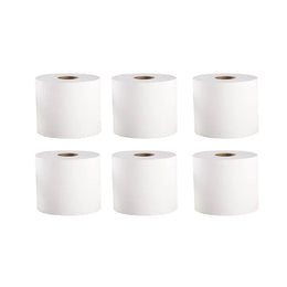 Multi Purpose Cleaning Paper 6 Rolls White Centrefeed Tissue for Home Use