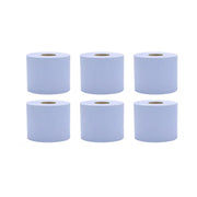 Multi Purpose Cleaning Paper 6 Rolls White Centrefeed Tissue for Home Use