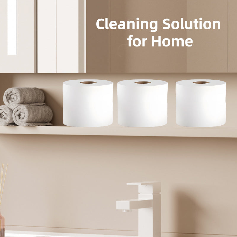 Multi Purpose Cleaning Paper 6 Rolls White Centrefeed Tissue for Home Use