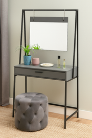 Modern Lavish Kitchen Isle dressing table with mirror, featuring a sleek design and spacious surface for makeup and accessories.