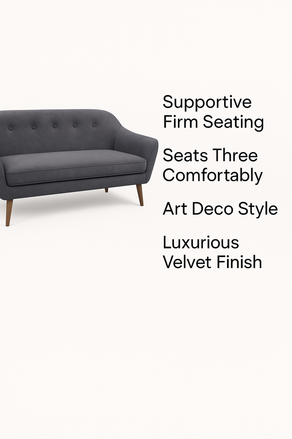 SNOWDONIA 3 SEATER SOFA LIGHT GREY
