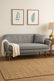 SNOWDONIA 3 SEATER SOFA LIGHT GREY - Lavish Kitchen Isle