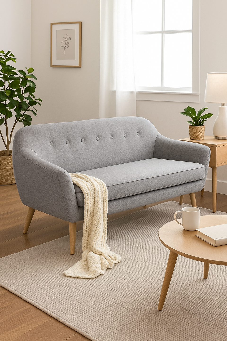 SNOWDONIA 3 SEATER SOFA LIGHT GREY
