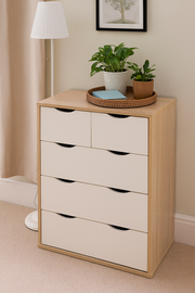 3+ 2 Chest of Drawers Bedroom Furniture Bedside Cabinet Storage - Lavish Kitchen Isle
