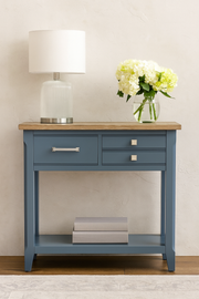 Signature Blue - Reclaimed Small Console Table - Lavish Kitchen Isle
