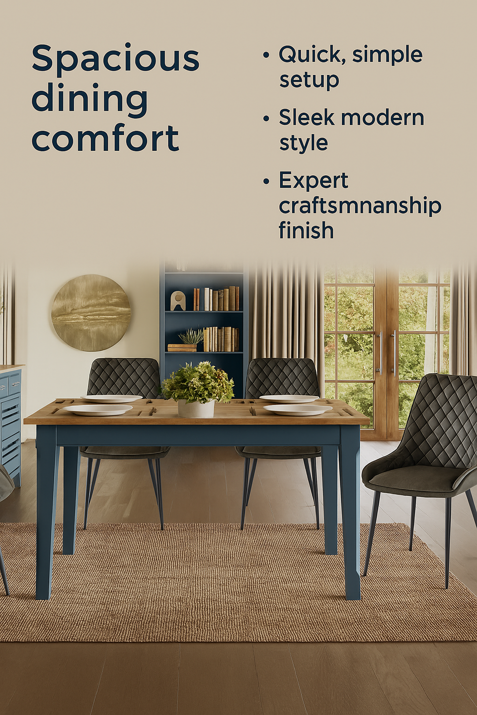 Signature Blue Dining Table