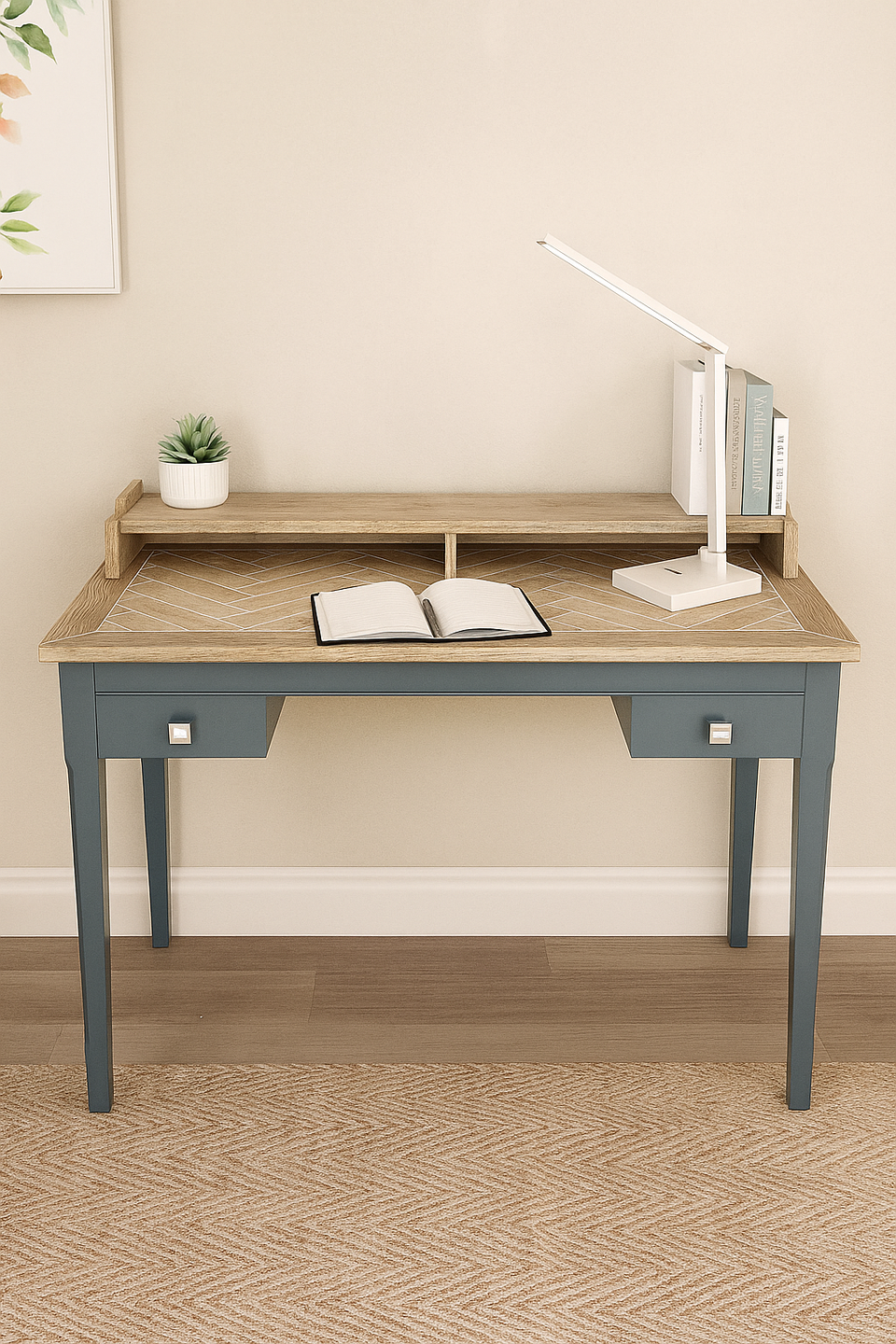 Signature Blue Desk / Dressing Table