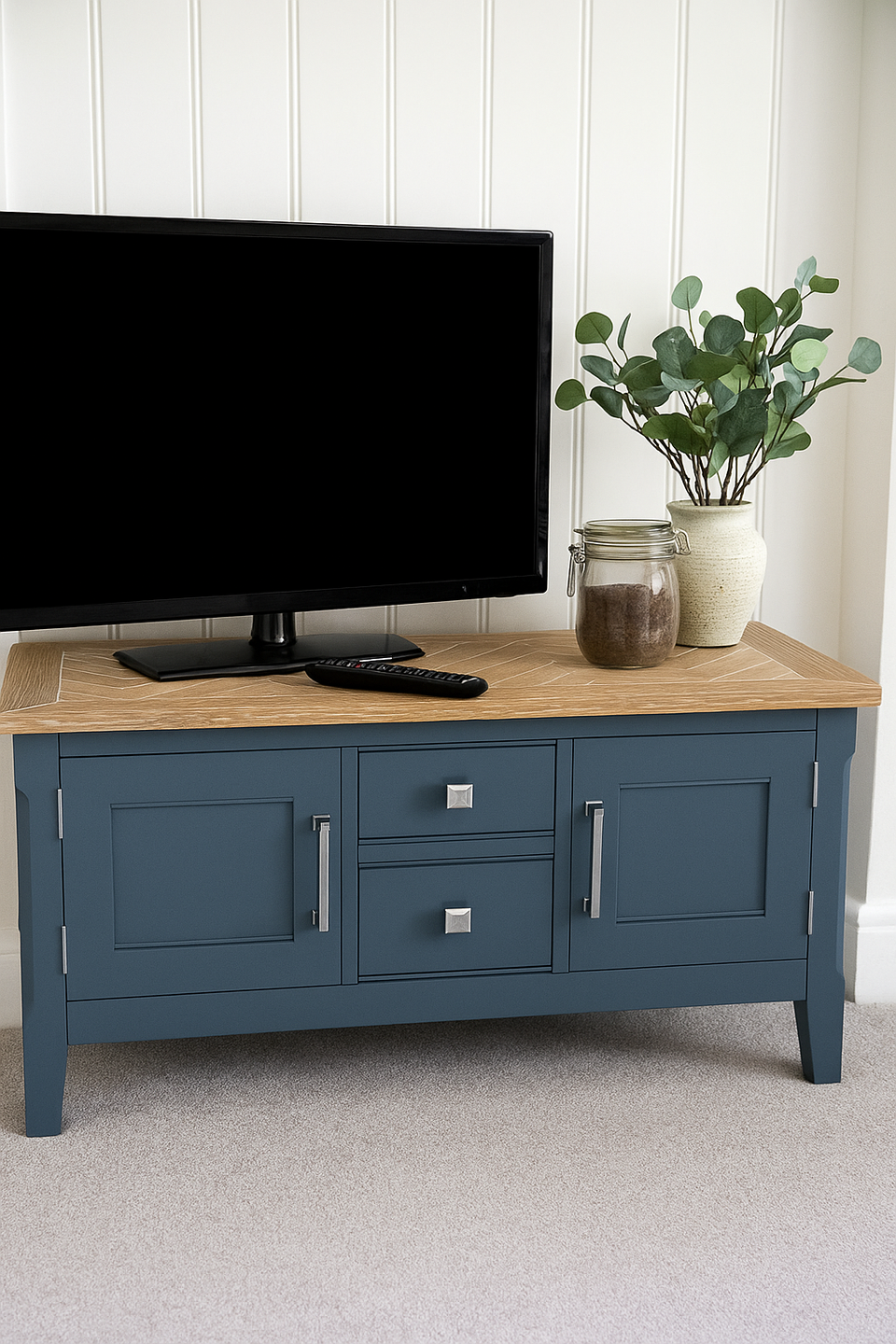 Signature Blue Widescreen Television Stand