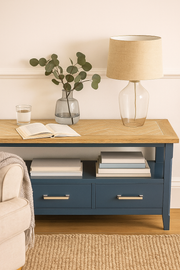 Signature Blue - Large Widescreen Television Cabinet - Lavish Kitchen Isle