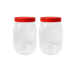 Set of reusable plastic food storage containers with secure lids from Lavish Kitchen Isle, ideal for pantry organization and food preservation.