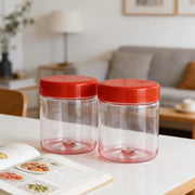 Set of reusable plastic kitchen food storage containers with secure lids from Lavish Kitchen Isle, ideal for pantry organization.