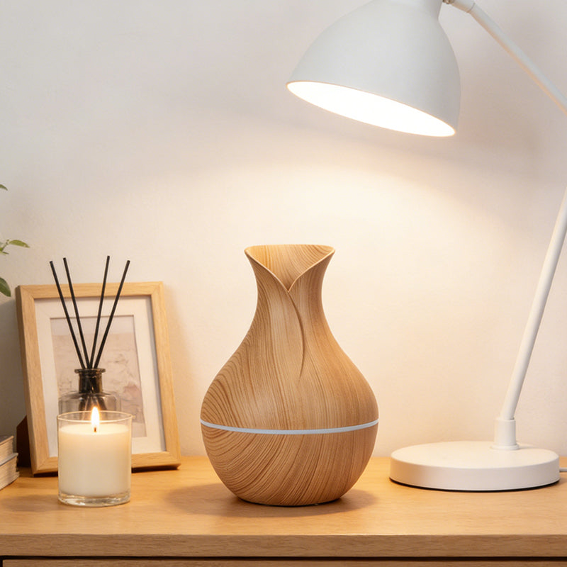 Lavish Kitchen Isle compact 200ml mist diffuser with lavender oil, soft light, aromatherapy humidifier on a clean surface