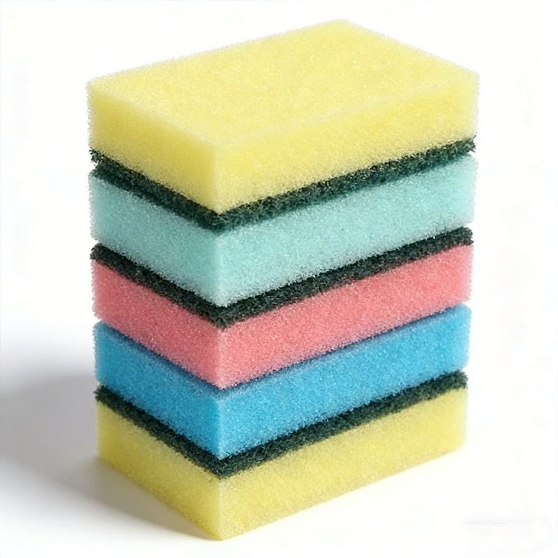 Multi Colour Kitchen Sponges Double Sided Cleaning Pads 20 Pieces Set