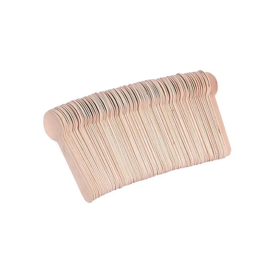 100PCS Disposable Wooden Spoons Eco Friendly Natural Recyclable 15.5cm