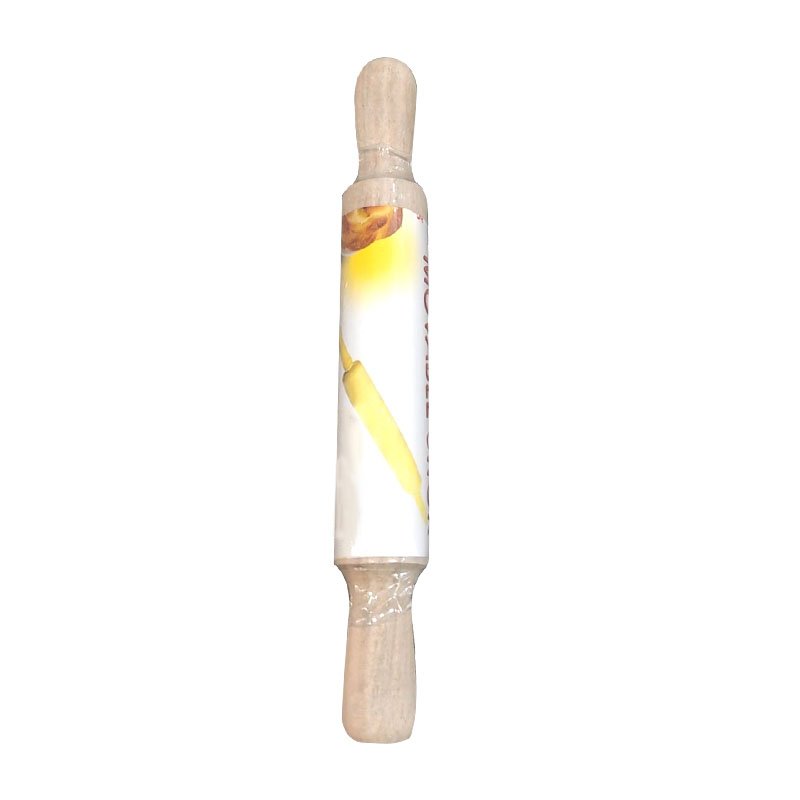 Durable Wooden Rolling Pin with Comfortable Handle for Home Baking and Dough Rolling