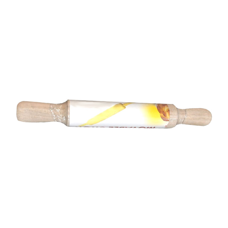 Durable Wooden Rolling Pin with Comfortable Handle for Home Baking and Dough Rolling