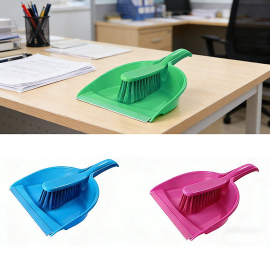 Compact Dustpan and Brush Set for Home and Office Cleaning