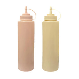 Lavish Kitchen Isle 1L sauce bottle, high-capacity plastic container for restaurants, cafes, and home use, with a secure lid.