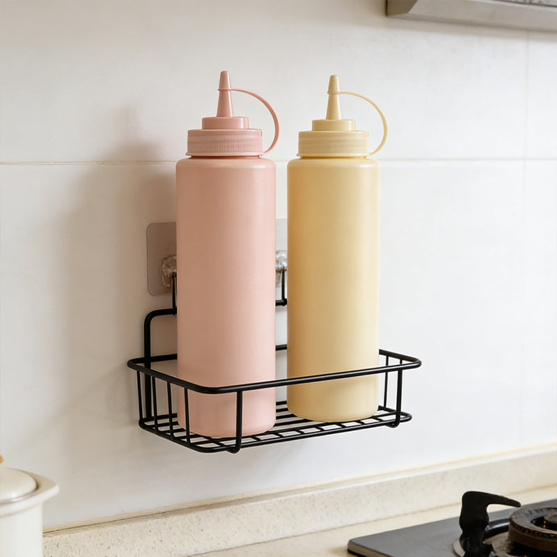 Lavish Kitchen Isle 1-litre sauce bottle for restaurants, cafes, and home use, with a clear plastic body and screw-top lid.