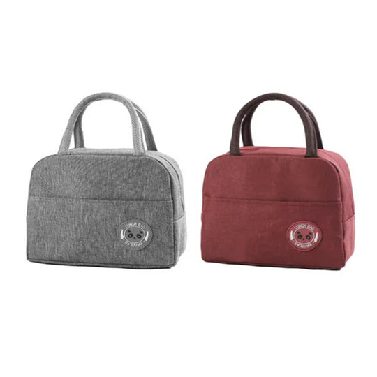 Insulated Lunch Cooler Bag with Handles – 24 x 19 x 10cm, Random Colours