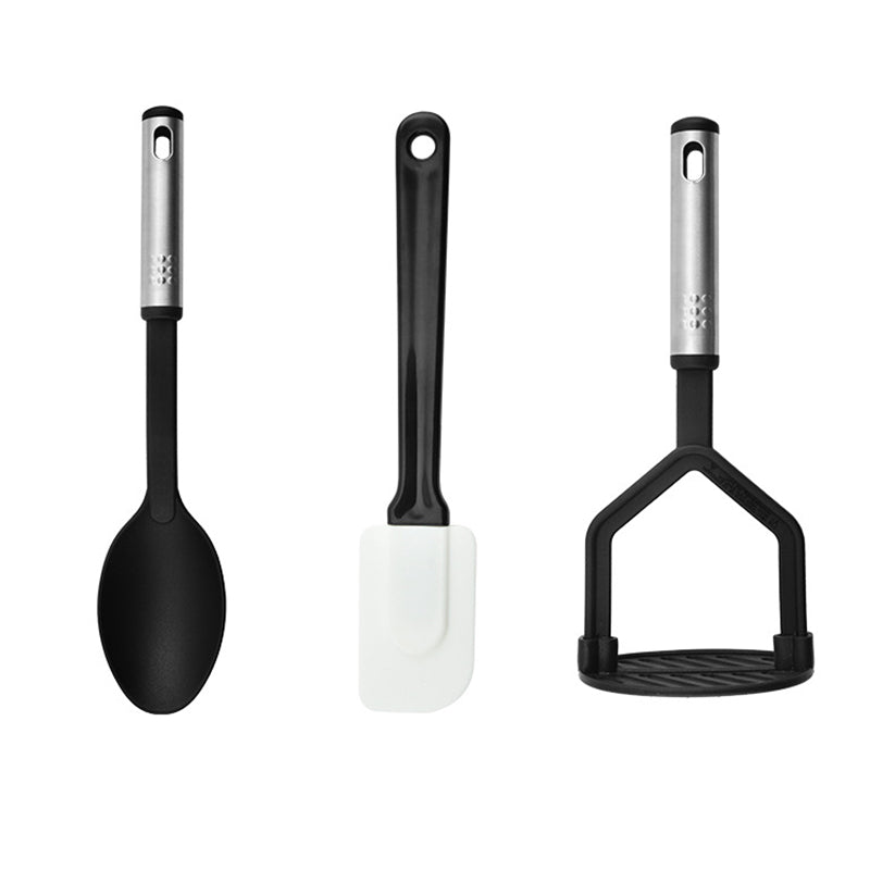 Lavish Kitchen Isle 17-piece all-in-one kitchen utensil set with durable plastic cooking tools, including spatulas and spoons.