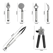 Lavish Kitchen Isle 17-piece all-in-one kitchen utensil set with durable plastic cooking tools, including spoons, spatulas, and tongs.