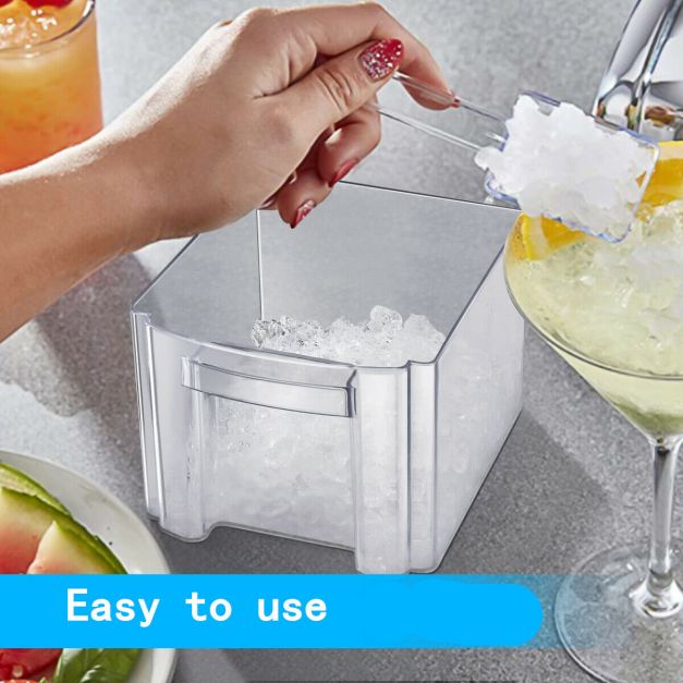 Stainless Electric Ice Crusher with Ice Tray & Scoop
