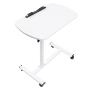 Adjustable Overbed Table Tray with Wheels – White – Home & Medical Use - Lavish Kitchen Isle