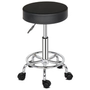 Round Stool  Feet Rotation Bar Stool Black - Lavish Kitchen Isle