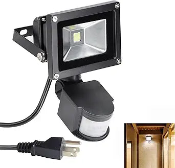 10W PIR LED COB Floodlight with Motion Sensor – Outdoor Modern Security Light | Energy-Efficient Motion-Activated Flood Light.