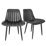 Modern ergonomic dining chairs by Lavish Kitchen Isle with high backrests and adjustable feet, ideal for kitchen and office seating.