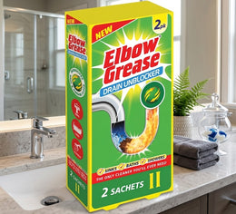 Elbow Grease Drain Unblocker Sachets 2 Pack – Pack of 16