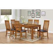 Adderley Dining Set with 6 Chairs Walnut - Lavish Kitchen Isle