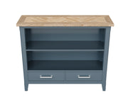 Signature Blue Low Bookcase - Lavish Kitchen Isle