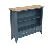 Signature Blue Low Bookcase - Lavish Kitchen Isle