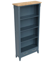 Signature Blue - Tall bookcase - Lavish Kitchen Isle