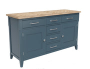 Signature Blue Large Sideboard - Lavish Kitchen Isle
