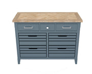 Baumhaus Signature Blue Sideboard with elegant design, showcasing storage space and a stylish finish.